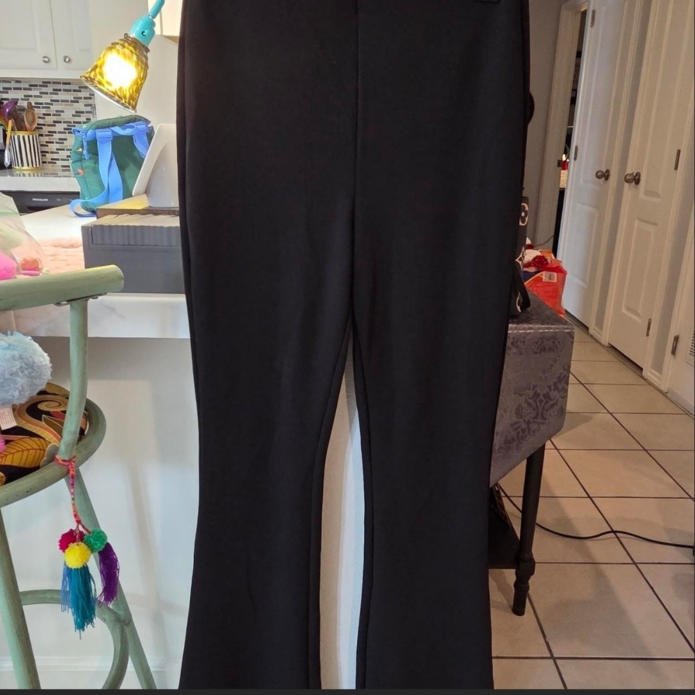 H&M Black Bootcut Stretch Pants